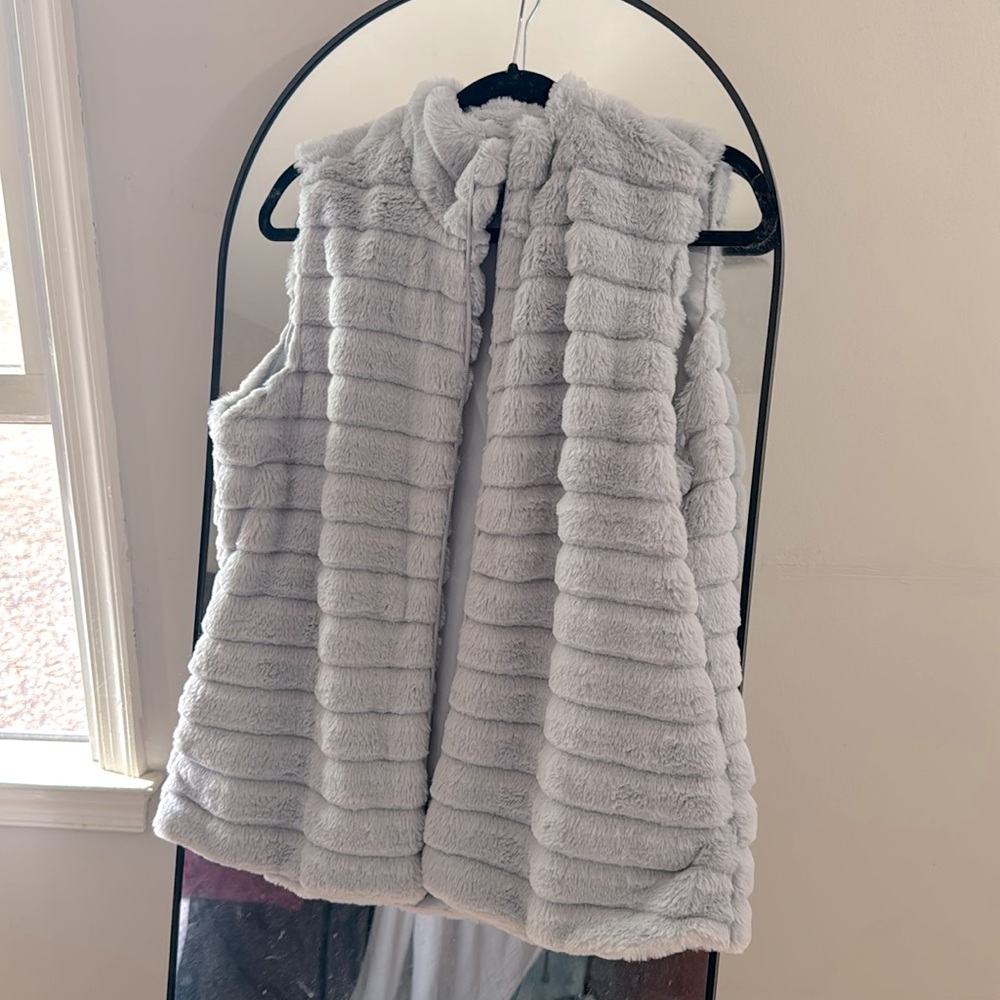 Grey Puffy Vest